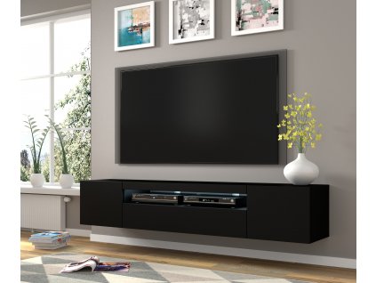 TV stolík AURA 200 | čierny mat