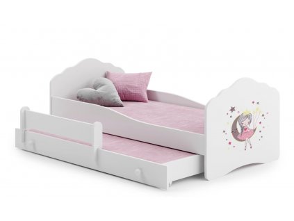 biela postel casimo II s pristelkou spiaca princezna