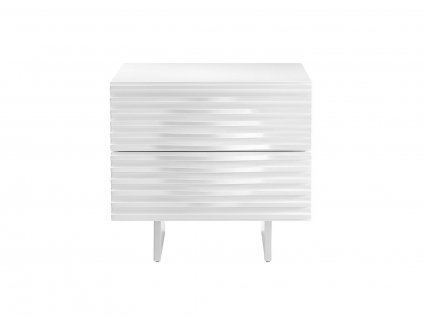 Elegantný nočný stolík HUDSON H15, v bielom prevedení