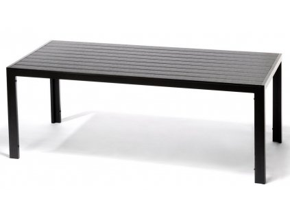 hliníkový záhradný stôl ELARA 100x205 cm čierna antracit