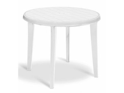 lisman záhradný stôl biela moderný okrúhly
