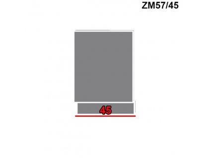 Dvierka na umývačku riadu Quantum ZM57/45 (FARBA DVIEROK Beige mat)