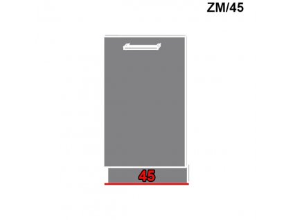 Dvierka na umývačku riadu Quantum ZM/45 (FARBA DVIEROK Biely mat)