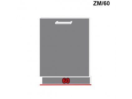 Dvierka na umývačku riadu Quantum ZM/60 (FARBA DVIEROK Vanilla mat)