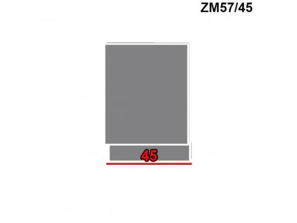 Dvierka na umývačku riadu Platinum ZM57/45 (FAREBNÉ PREVEDENIE DVIEROK PLATINUM Camel)