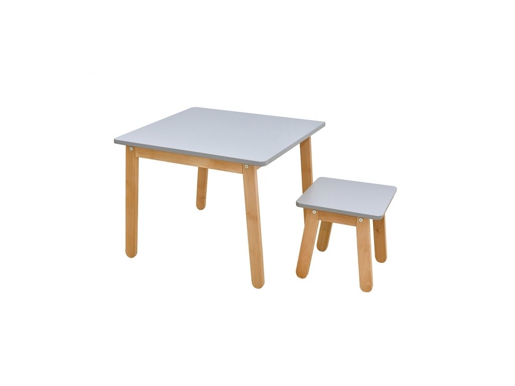 ArtBel Detský set stôl a stolička WOODY FARBA: Ružová