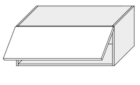 ArtExt Kuchynská skrinka horná, W4B/90 Amaro Farba korpusu: Grey