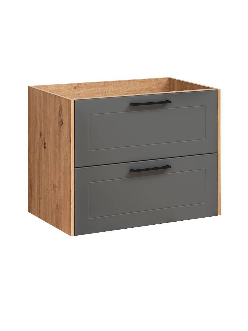 ArtCom Kúpeľňa MADERA Grey Madera Grey: Skrinka pod umývadlo 821 - 80 cm