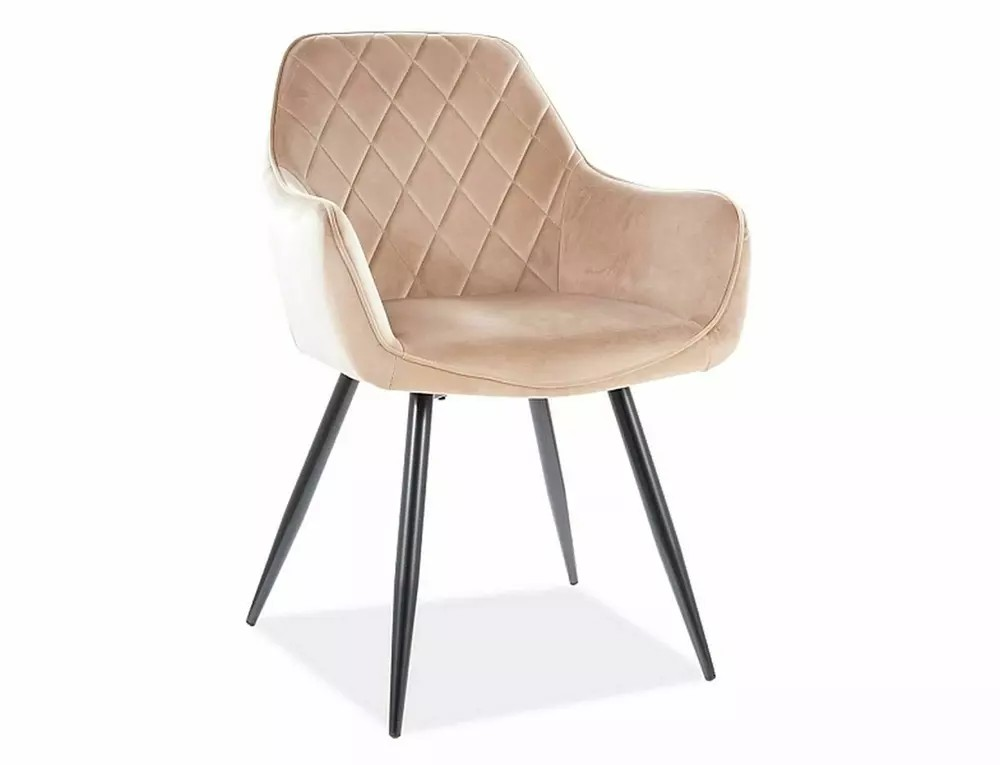 Signal Jedálenská stolička LINEA VELVET | zelená Varianta: Curry / Bluvel 68