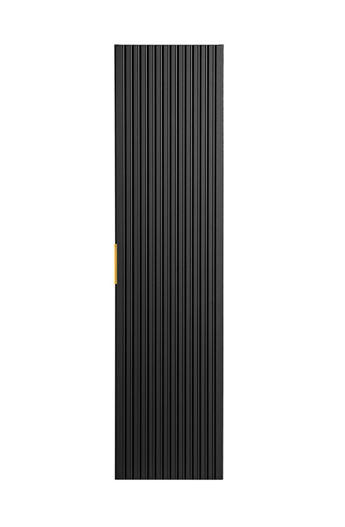 ArtCom Kúpeľňová zostava ADEL BLACK TYP: vysoká závesná skrinka 80-01-B-1D: 35 x 140 x 25 cm