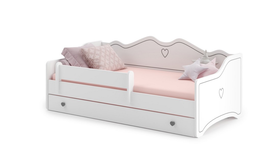 ArtAdrk Detská posteľ EMKA FARBA: Biela / sivá