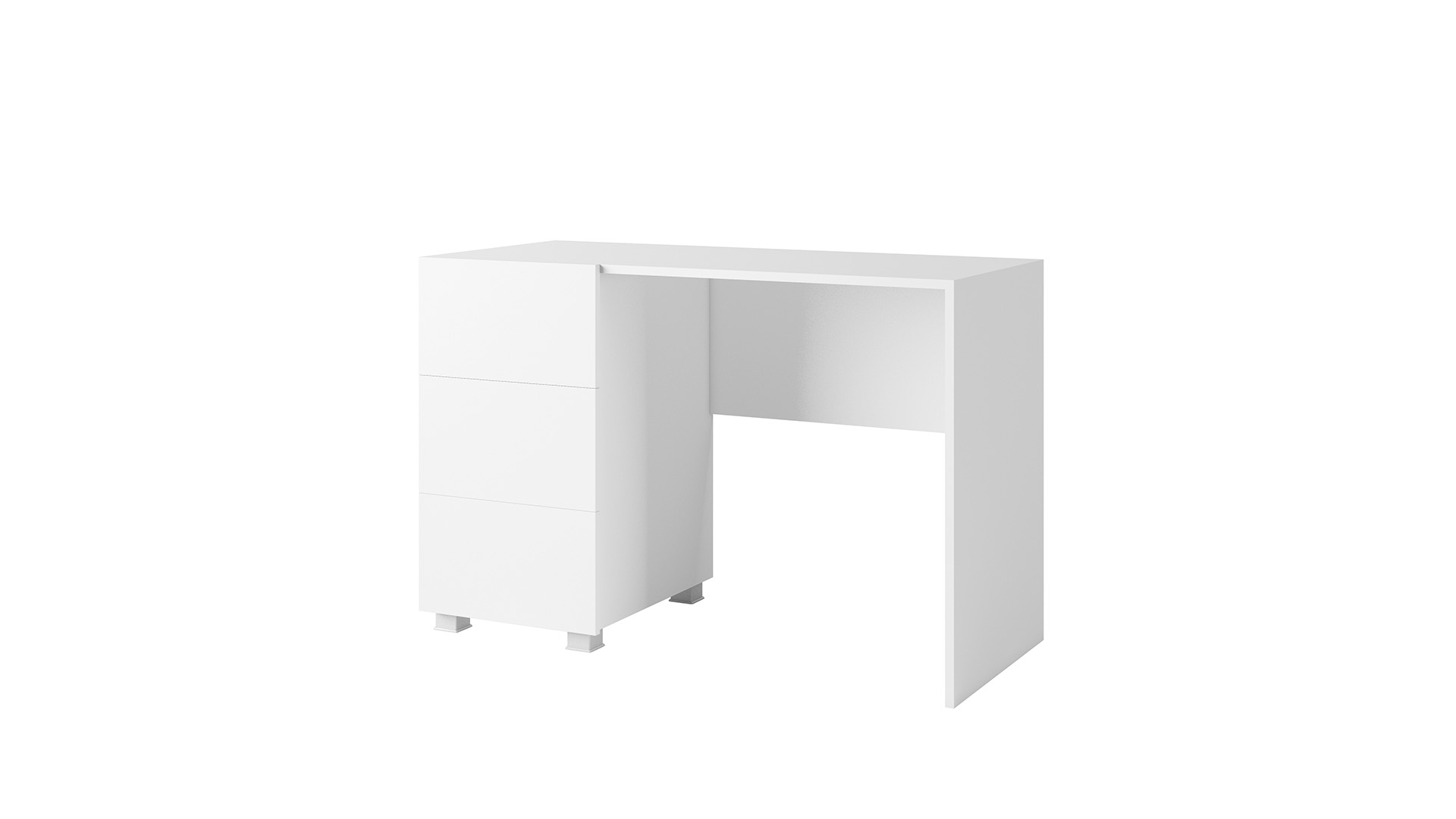 ArtGiB Písací stolík CALABRINI C-01 FARBA: Biela / biely lesk