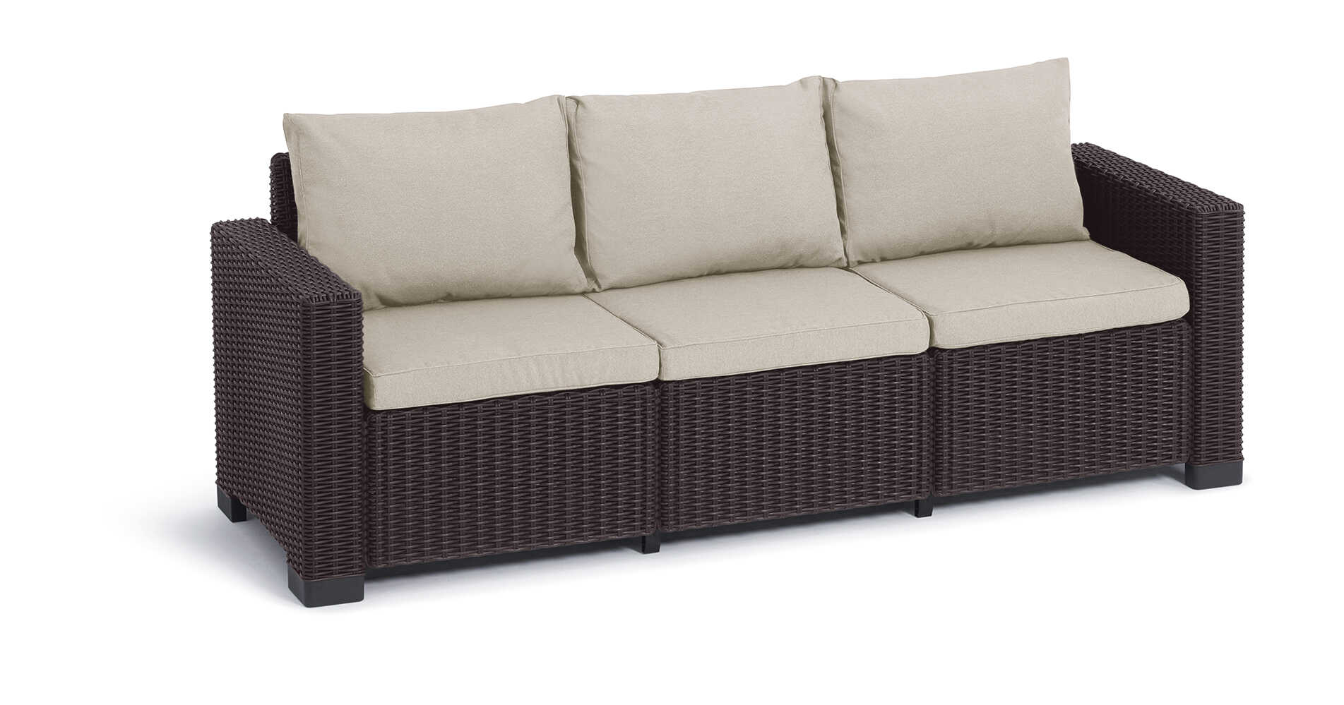 ArtTruAn Záhradná pohovka FLORIDA 3 seater | hnedá