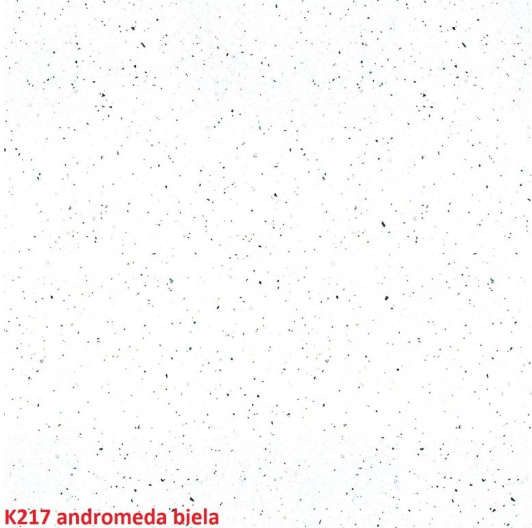 ArtExt Rohová pracovná doska - 38 mm FARBA PRACOVNEJ DOSKY: K217 andromeda biela lesk