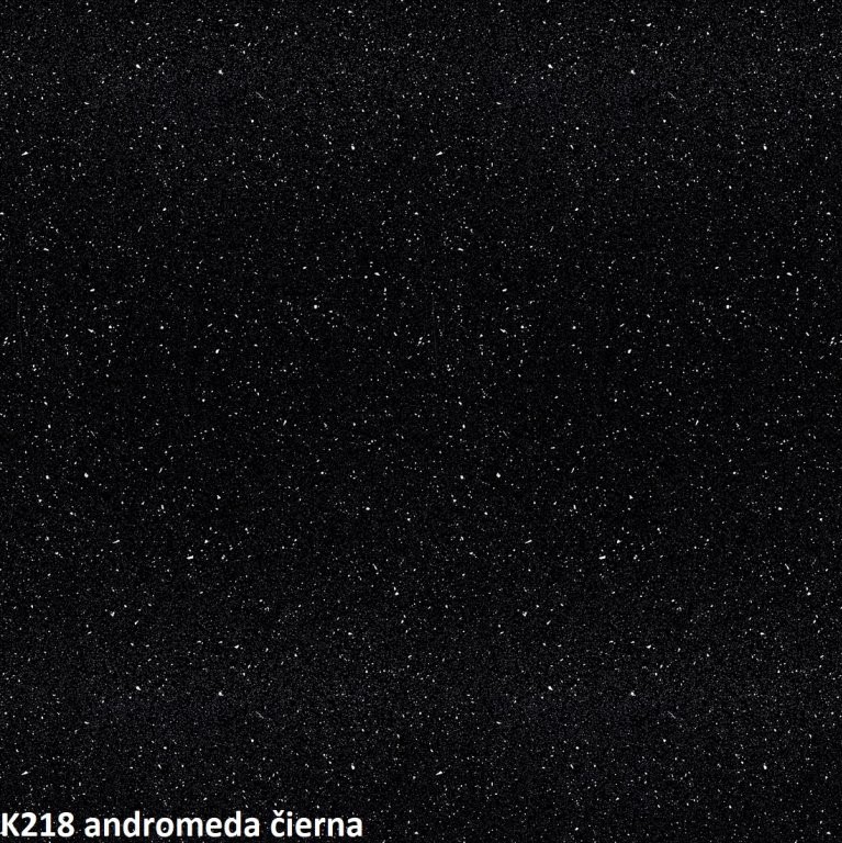 ArtExt Rohová pracovná doska - 38 mm FARBA PRACOVNEJ DOSKY: K218 andromeda čierna lesk