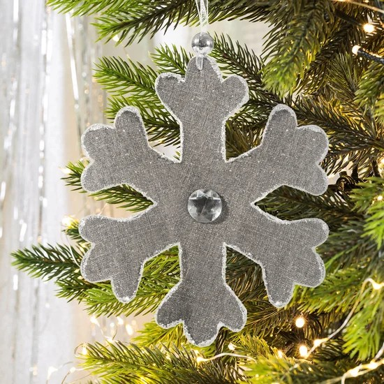 ArtFir Vianočná dekorácia ALAN 01 | sivá 16 cm