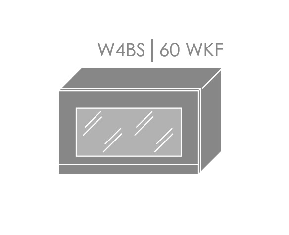 ArtExt Vrchná kuchynská skrinka Florence W4BS/60 WKF Povrchová úprava dvierok: Lesk, Farba korpusu: Biela