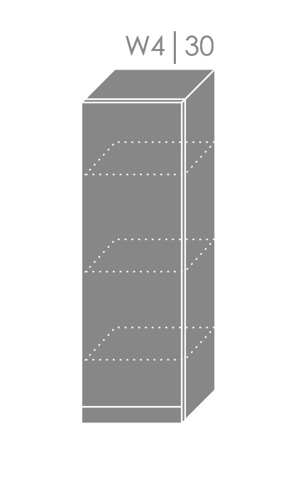 ArtExt Vrchná kuchynská skrinka Pescara W4/30 FAREBNÉ PREVEDENIE KORPUSU: Grey, FAREBNÉ PREVEDENIE DVIEROK ICA: ICA 0135