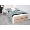 drevena postel lea biela dub sonoma 140x200cm