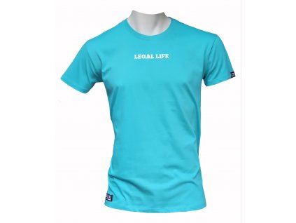 Pánské triko LEGAL LIFE Basic LA Caribbean Blue