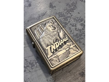 Benzínový mosazný zapalovač Indian 04 (Velikost Unisex)