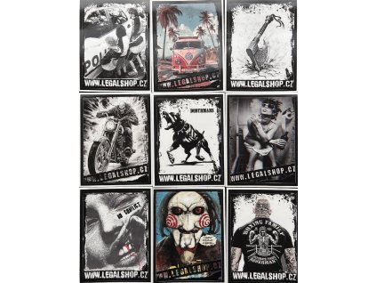 10 kusů monomerických samolepek Legal Shop (Velikost one size)