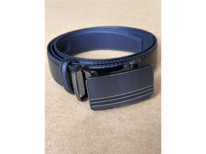 Pásek z eko kůže Deluxe black (Velikost Délka 110cm)