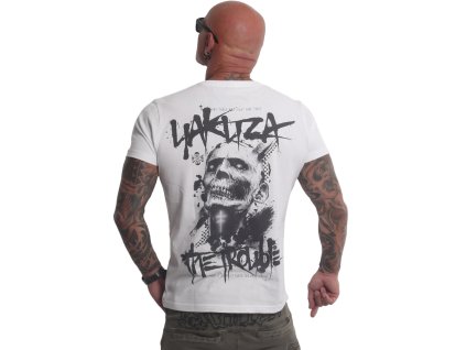 Pánské triko Yakuza The Trouble TSB 23024 white (Velikost 3XL)