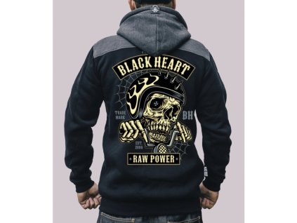 9928 1 panska mikina black heart raw power 1jpg