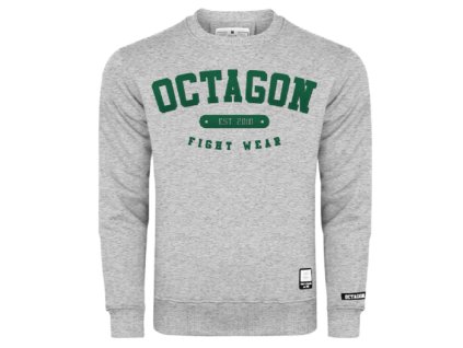 Pánská mikina OCTAGON est. 2010 melange/green