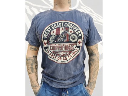 Pánské triko West Coast Choppers Drags (Velikost L)