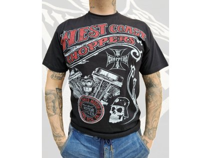 Pánské triko West Coast Choppers Motor Cycles (Velikost M)
