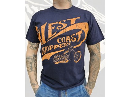 Pánské triko West Coast Choppers Navy (Velikost M)
