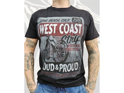 Pánské triko West Coast Choppers Strip (Velikost L)