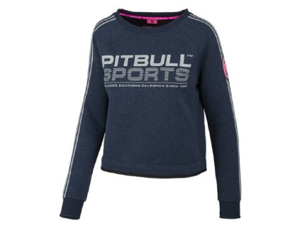 PitBull West Coast - dámská mikina PitBull ATHLETICA TMAVĚ MODRÁ obr1