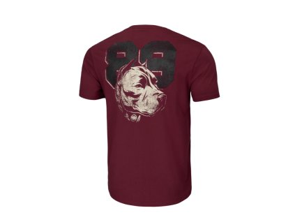PitBull West Coast - pánské triko DOG 89 burgundy (Velikost 3XL)