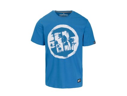 pitbull west coast panske triko logo palms modre m