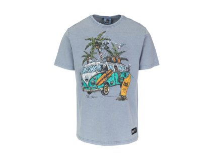 pitbull west coast panske triko open beach svetle modre s