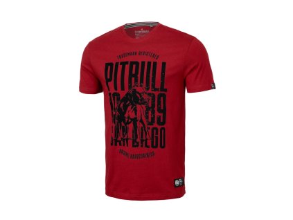 pitbull west coast panske triko san diego dog cervene s