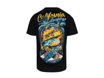 pitbull west coast panske triko surf dog cerne s