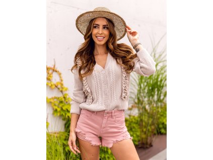 cze pl Ruzove damske dzinove kratasy Bolf A63 85105 8