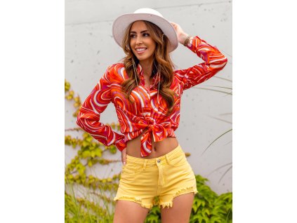 cze pl Zlute damske dzinove kratasy Bolf A63 85104 7