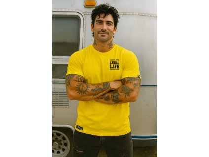 LL BROKEN BASTARD LOGO ŽLUTÁ