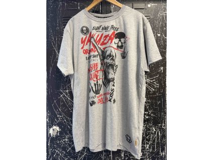 Pánské triko Yakuza Cock Face 12002 light grey (Velikost 4XL)