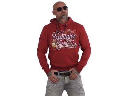 Pánská mikina s kapucí Yakuza HOB 15001 chilli pepper (Velikost M)