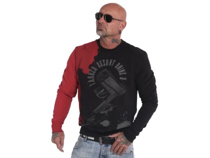 Pánská mikina bez kapuce Yakuza PB 18010 red (Velikost 3XL)