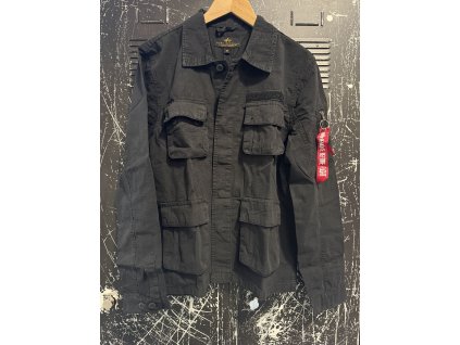 Pánská košile Alpha Industries Ripstop Cargo black 136123 (Velikost 3XL)