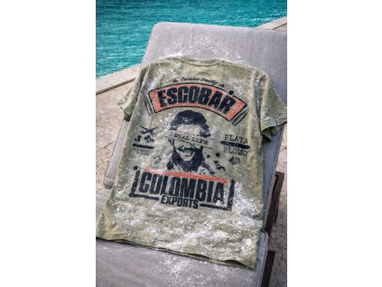 Pánské triko LEGAL LIFE Escobar khaki (Velikost 3XL)