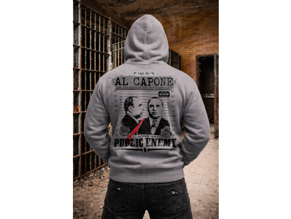Capone Grey Hoodie Back