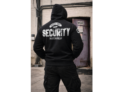 Security Black Hoodie Back
